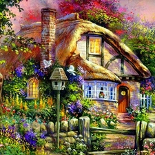 Drawing, Home, Garden