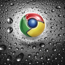 drops, Chrome, logo