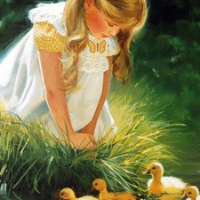 Donald Zolan, girl, ducks