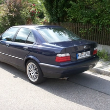 E36, Granate, Left, Back, View, BMW 3