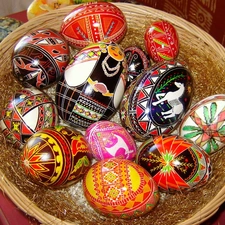 eggs, basket, easter