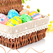 eggs, basket, easter