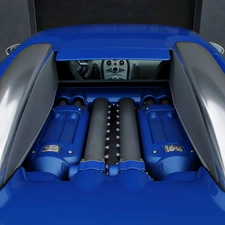 Bugatti Veyron Bleu Centenaire, Engine