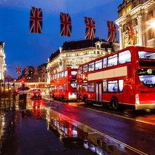 bus, London, England, Street