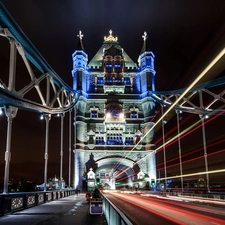 bridge, London, England, Tower Bridge