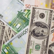 U.S. dollars, Euro