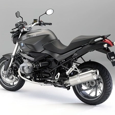 Black, tube, Exhaust, BMW R1200R