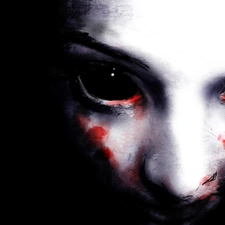 face, bloody, Eyes, Womens