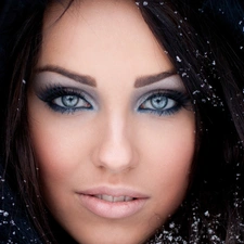 Women, beatyfull, Eyes, make-up