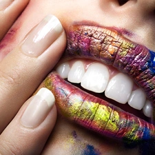 color, Womens, finger, lips