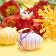 Flowers, Easter, eggs