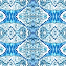 blue, patterns, fractals, White