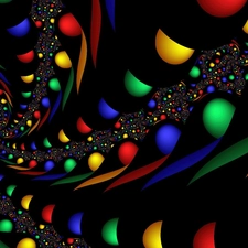 color, abstraction, 3D Graphics, Orbs