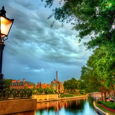 Castle, Disneyland, France, Lighthouse