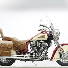 Indian Chief Roadmaster, panniers, Fringe, Glass