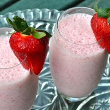 cocktail, Glass, Fruits, strawberry