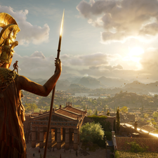 Athena, Greece, Assassins Creed Odyssey, Statue monument, game