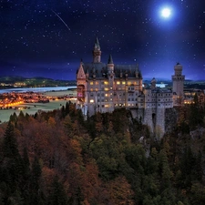 Night, Neuschwanstein Castle, Germany