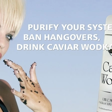 girl, vodka, Caviar