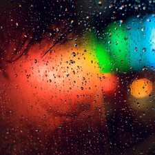 Glass, Colours, Rain
