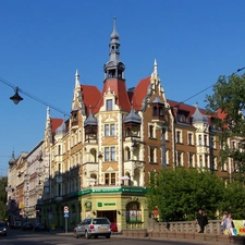 House, bridge, Gliwice, Street