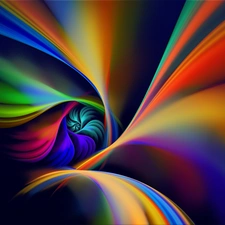 graphics, Rainbow, abstraction