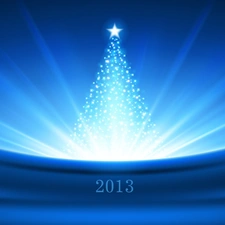 christmas tree, year, graphics, New