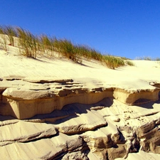 grass, Sky, Sand, down, Beaches