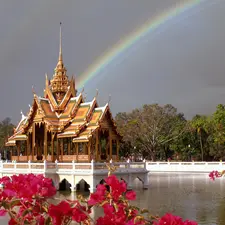 Flowers, arbour, Great Rainbows