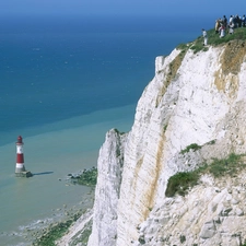 great, Rocks, Coast, Lighthouse, sea