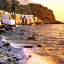 Greece, Houses, sea