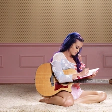 note-book, Katy Perry, Guitar