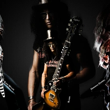 musician, guitarist, rock, Guns And Roses, Slash