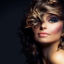 Women, make-up, Hair, face