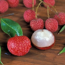 lychee, half