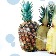 Halves, ananas, Two