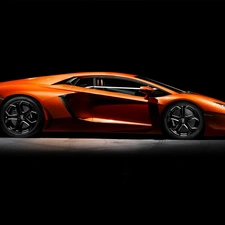 Orange, LEFT, HAND, Lamborghini Aventador