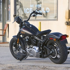 Black, Harley Davidson Softail Cross Bo