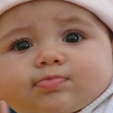 hat, small, girl