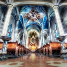 HDR, Church, interior