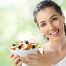 Beauty, salad, health, Women