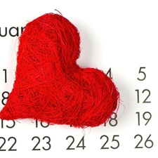 Heart, Calendar, date