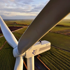 Wind, Blades, medows, turbines, Windmill, height, field