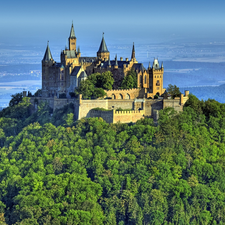 Castle, Germany, Hill, Hohenzollern