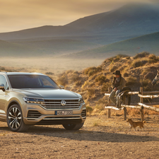 ranch, Volkswagen Touareg, Horse