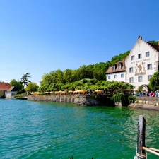 River, Restaurant, Hotel hall