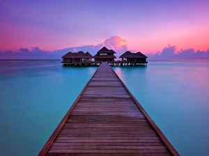 pier, Maldives, boutique hotels, Tropical, Great Sunsets, sea