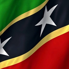 flag, Kitts, I Nevis, Saint