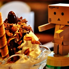 blur, Danbo, ice cream