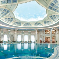 Hotel hall, Pool, inside, interior